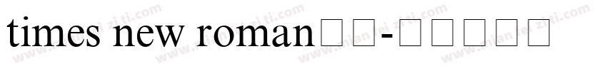 times new roman中文字体转换